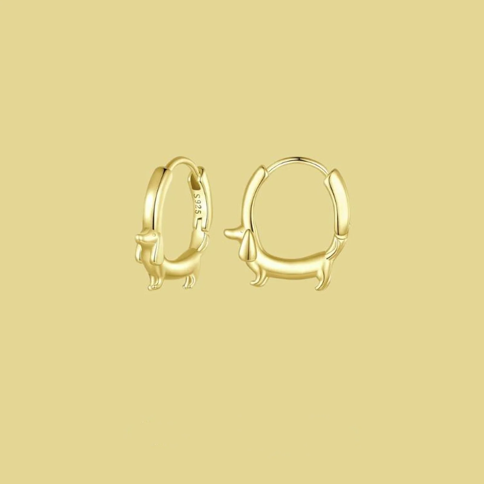 Dachshund Wiener Dog Hoop Earrings - Image 3