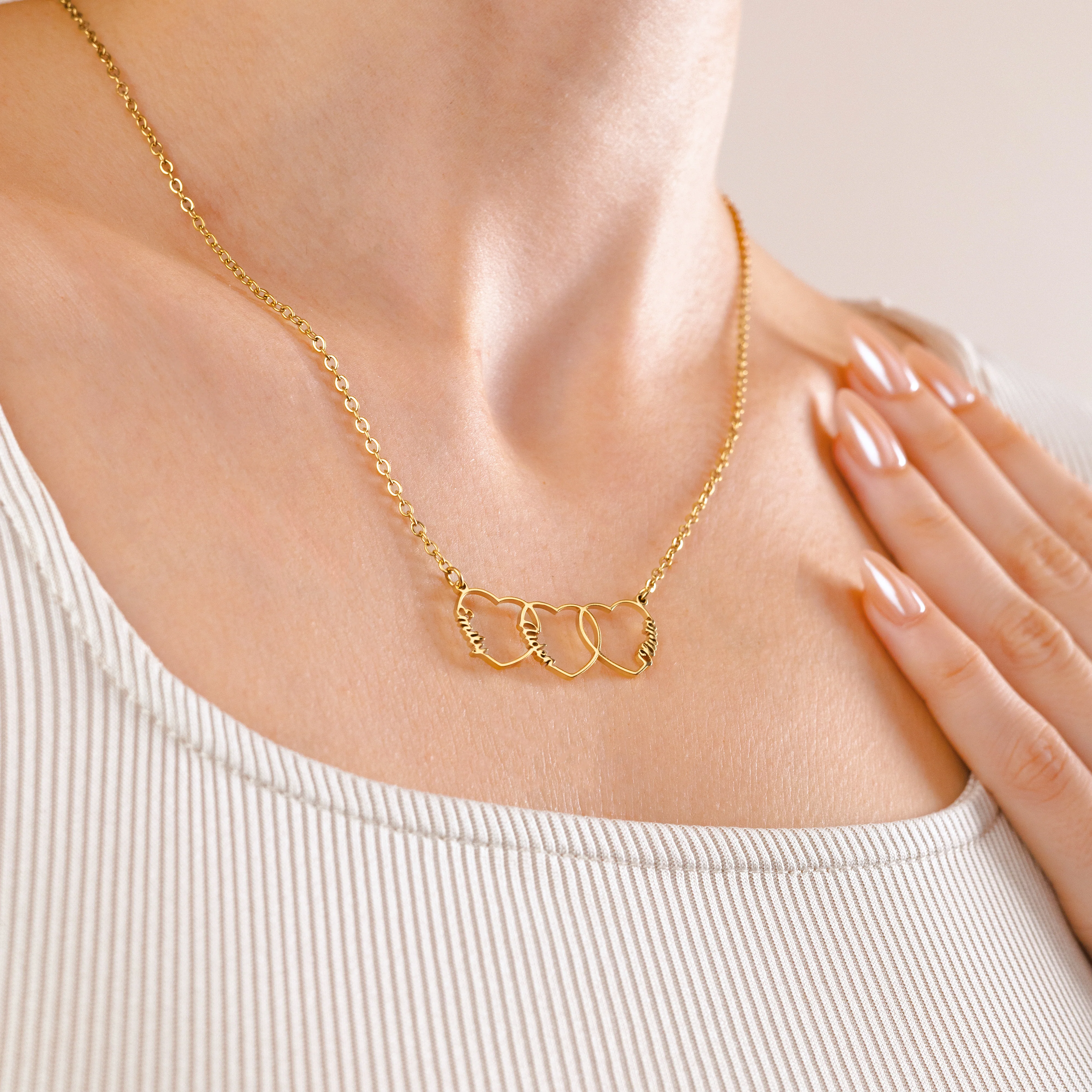 Personalized Heart Name Necklace - Image 4