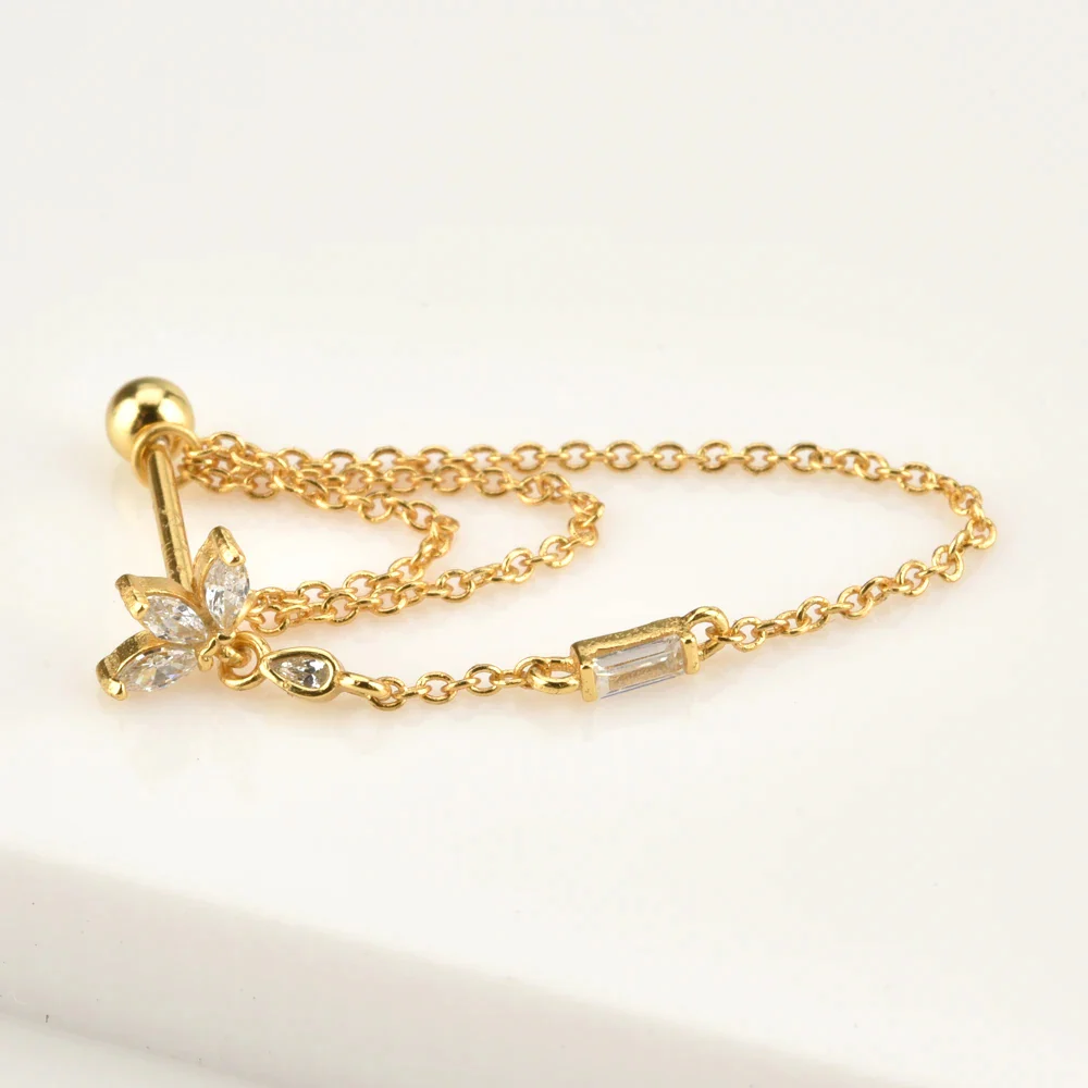 Trio Cartilage Stud Earrings - Image 3